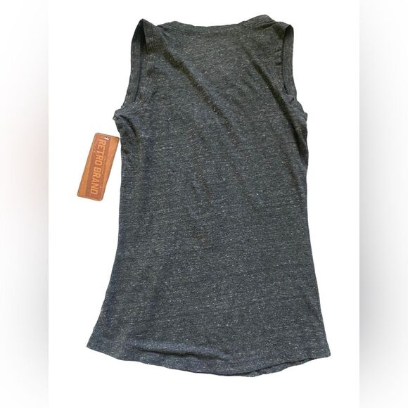 Retro Brand University Of Cincinnati Scoop Neck Henley Tank - Picture 3 of 5